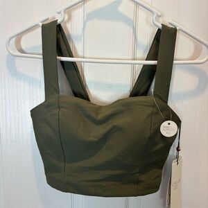 BRAND NEW Women’s Calia X-Small Dark Olive Long-Line Swim Top